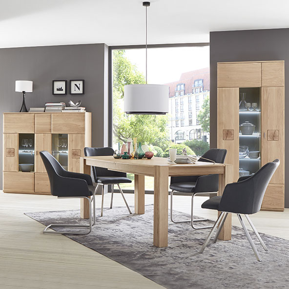 Modernes Landhausstil Esszimmer Programm aus Holz