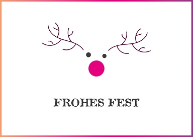 GUNST-Weihnachtskarte Motiv 4: Frohes Fest